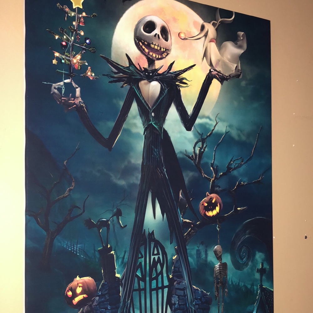 Jack Skellington Night Before Christmas Framed Halloween decoration